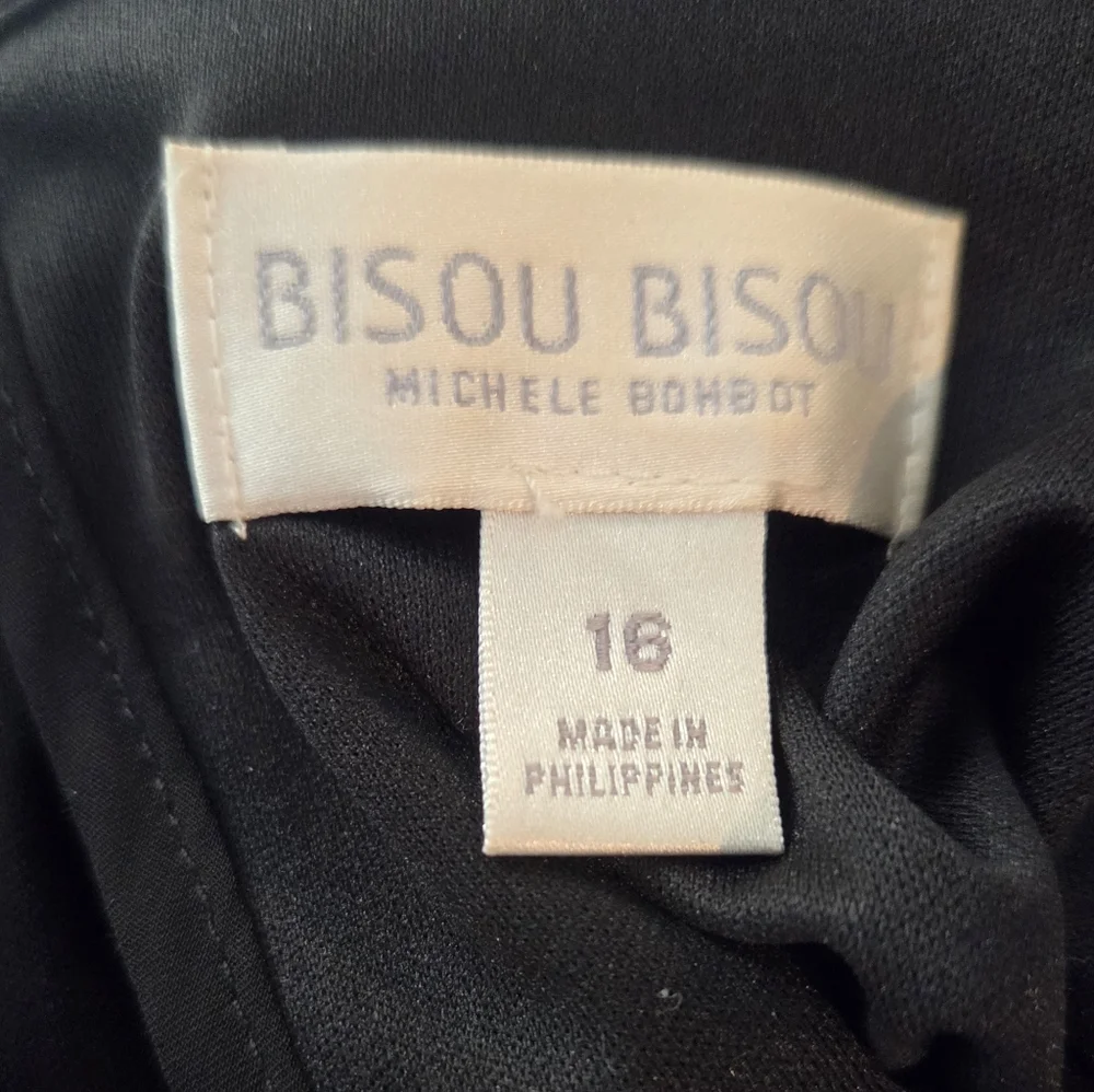 Women's Bisou Bisou Black Pleated Maxi Dress Size 16 - Picture 2 of 15